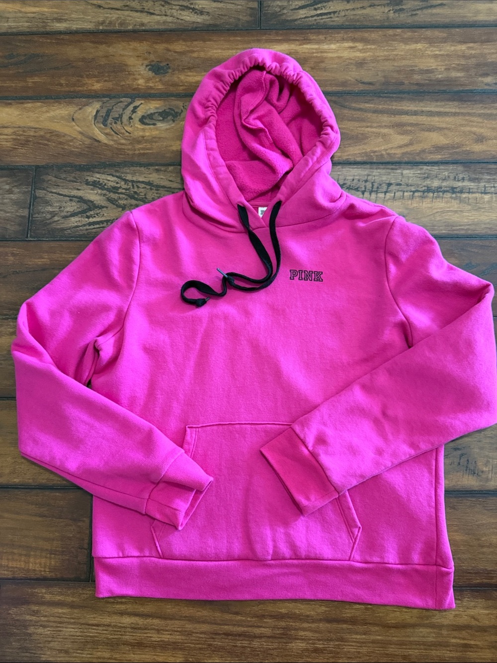 PINK Victoria's Secret Bright Pink Pullover Hoodie